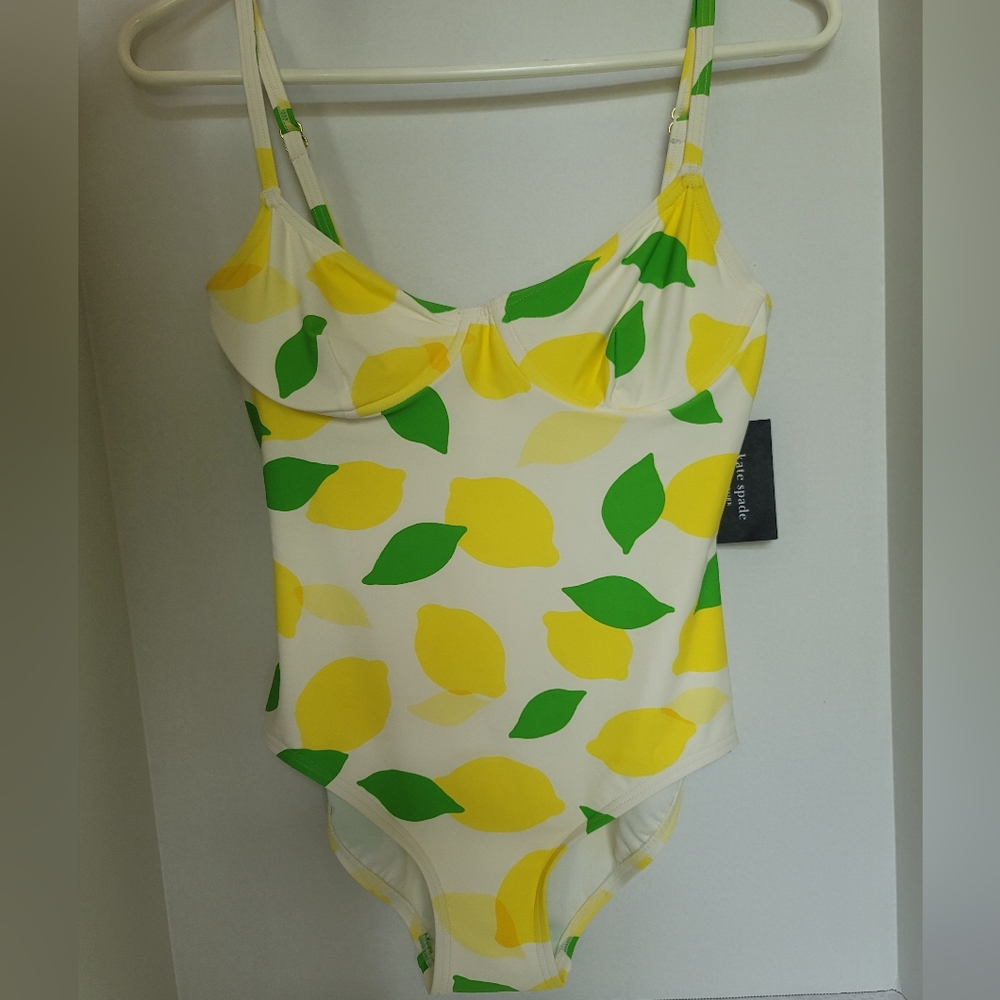 Kate Spade Lemon Swimsuit NWT